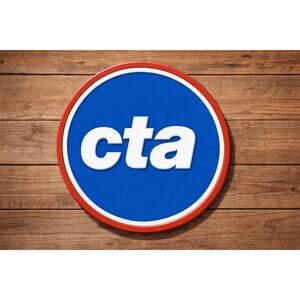 CTA Chicago Transit Authority Sign Illinois Metra Train Rail Railway Amtrak